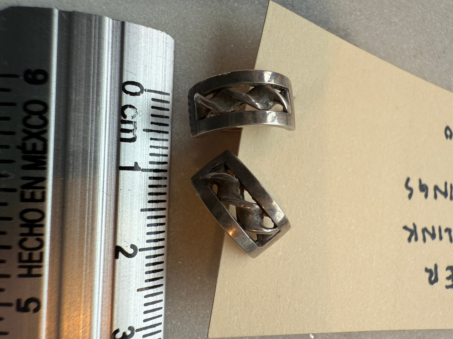 Silver Chain Link Earrings