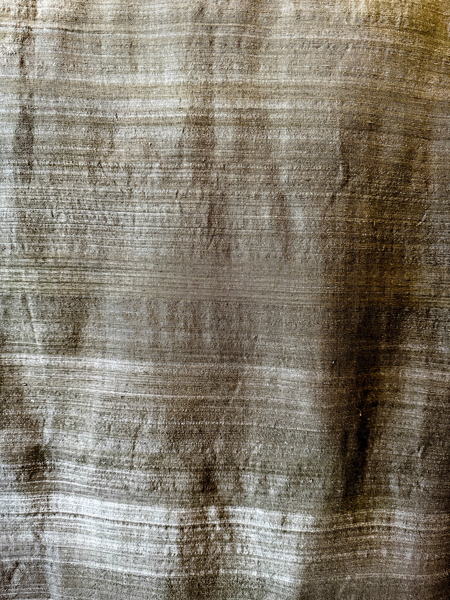 Matka Silk and Cotton Fabric - black