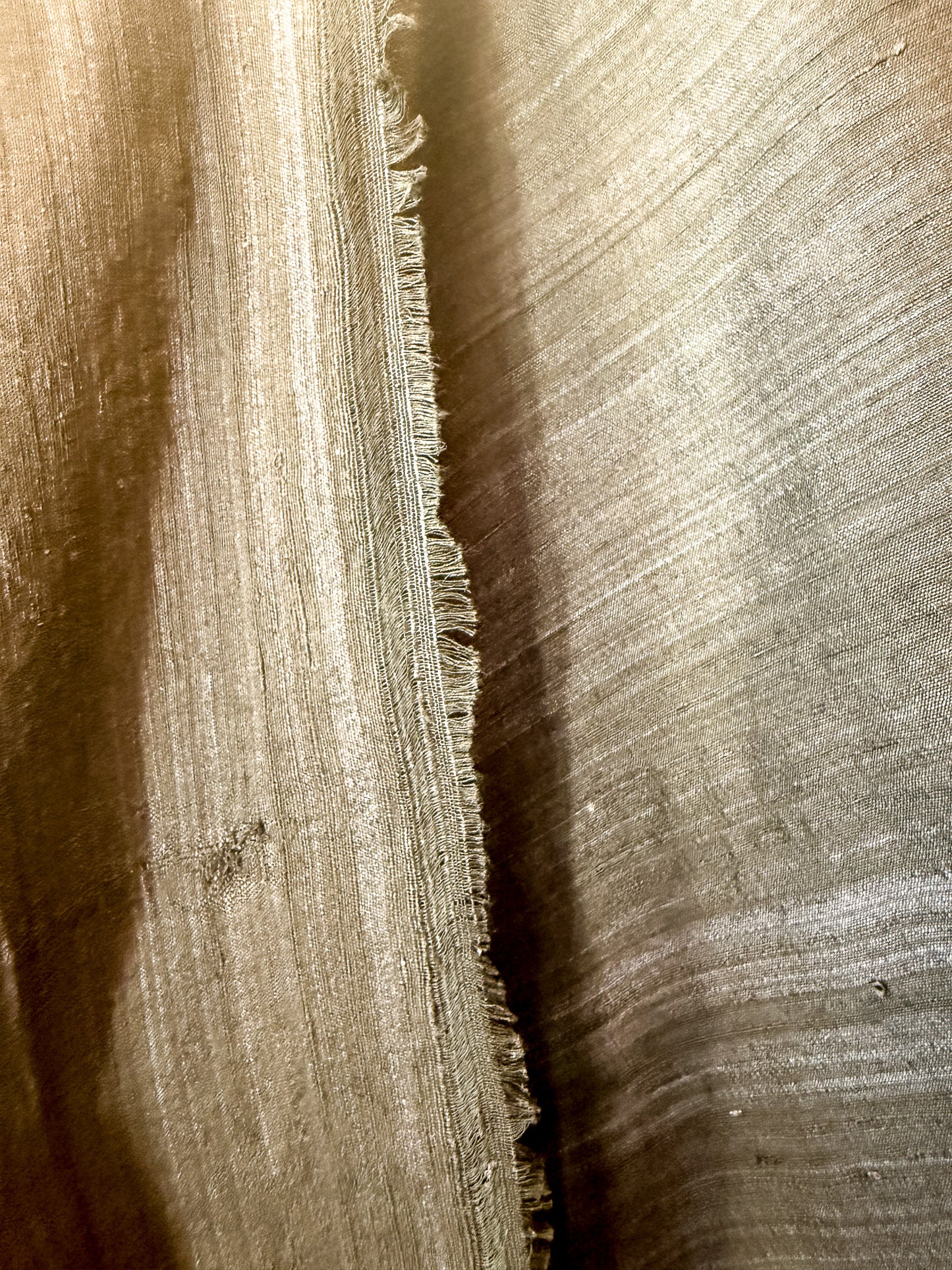 Matka Silk and Cotton Fabric - black