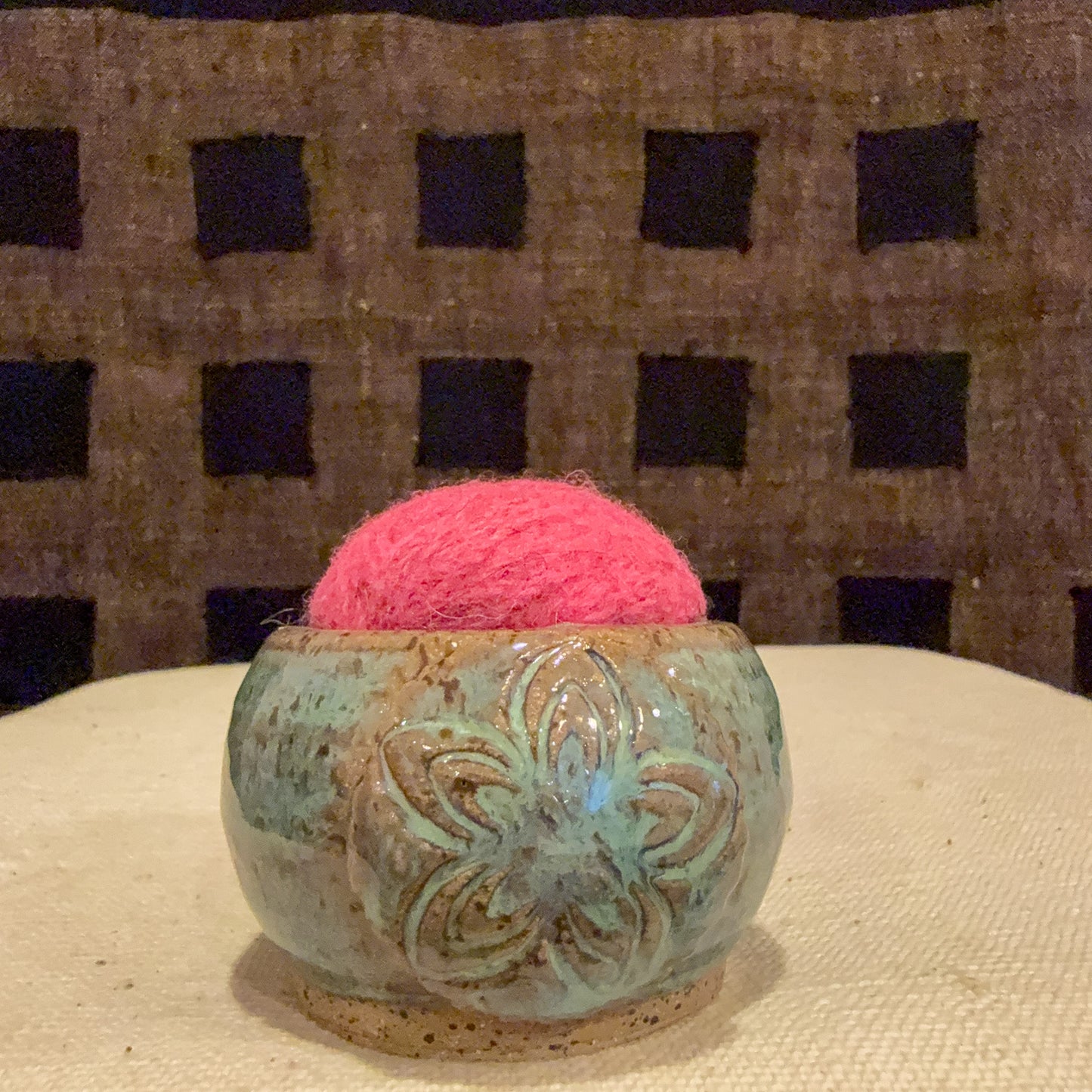 Handmade Ceramic Pin Cushion – One of a Kind