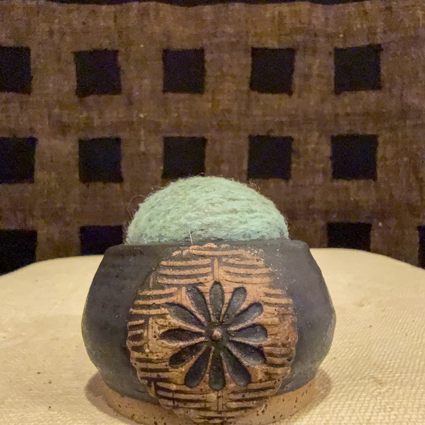 Handmade Ceramic Pin Cushion – One of a Kind