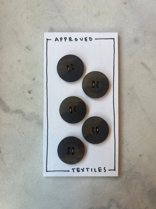 Matte Finish Tortoise Resin Buttons 20mm