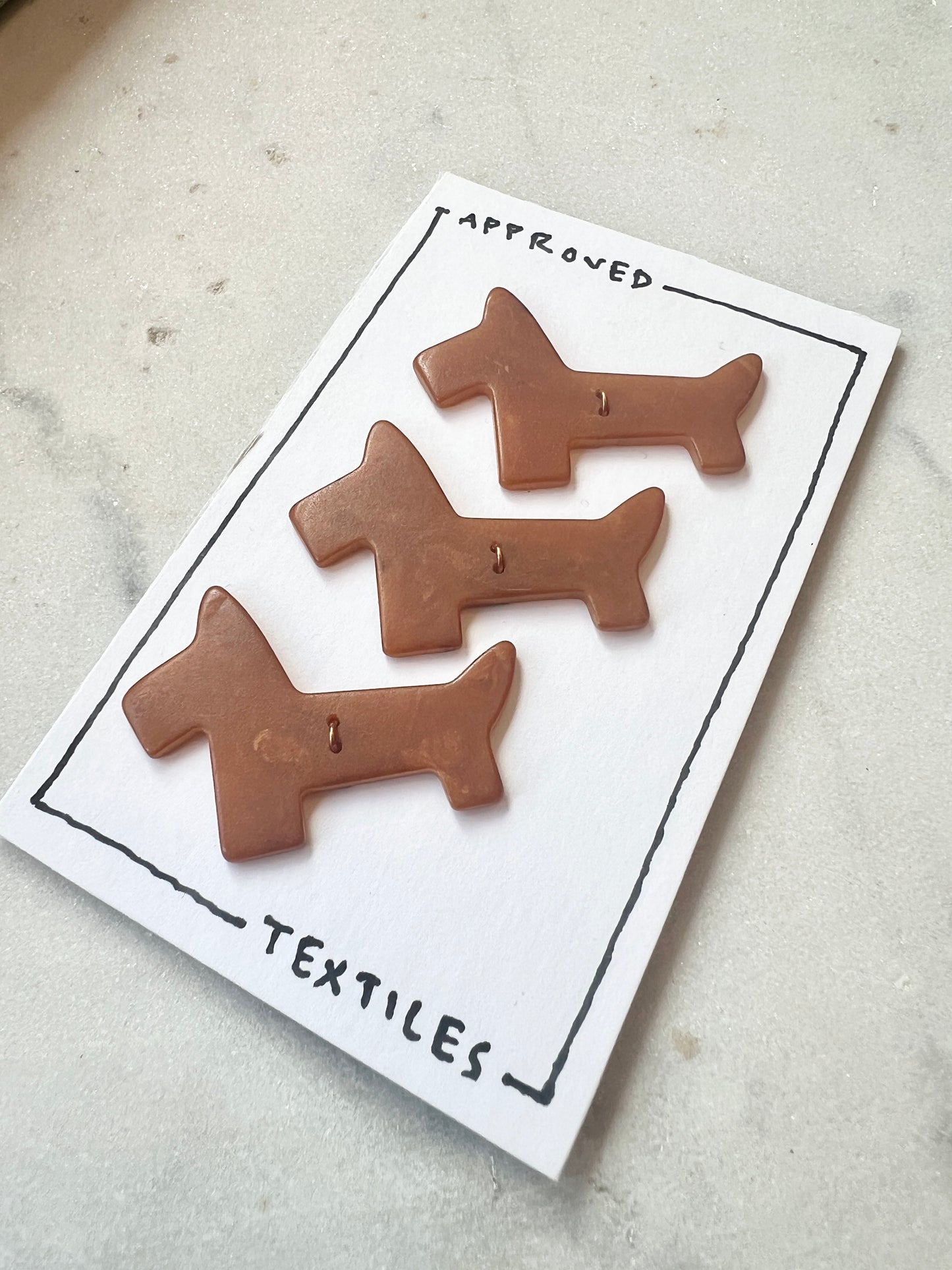 1930s Bakelite Scottie Buttons