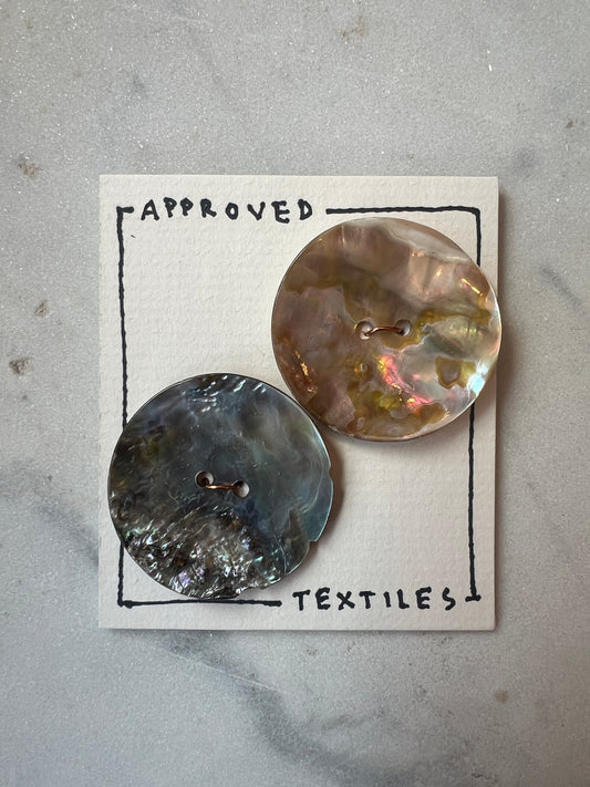Iridescent Abalone Buttons 36mm