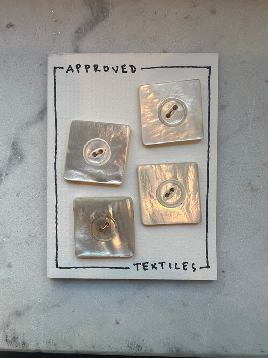 27mm Square Mother of Pearl Buttons