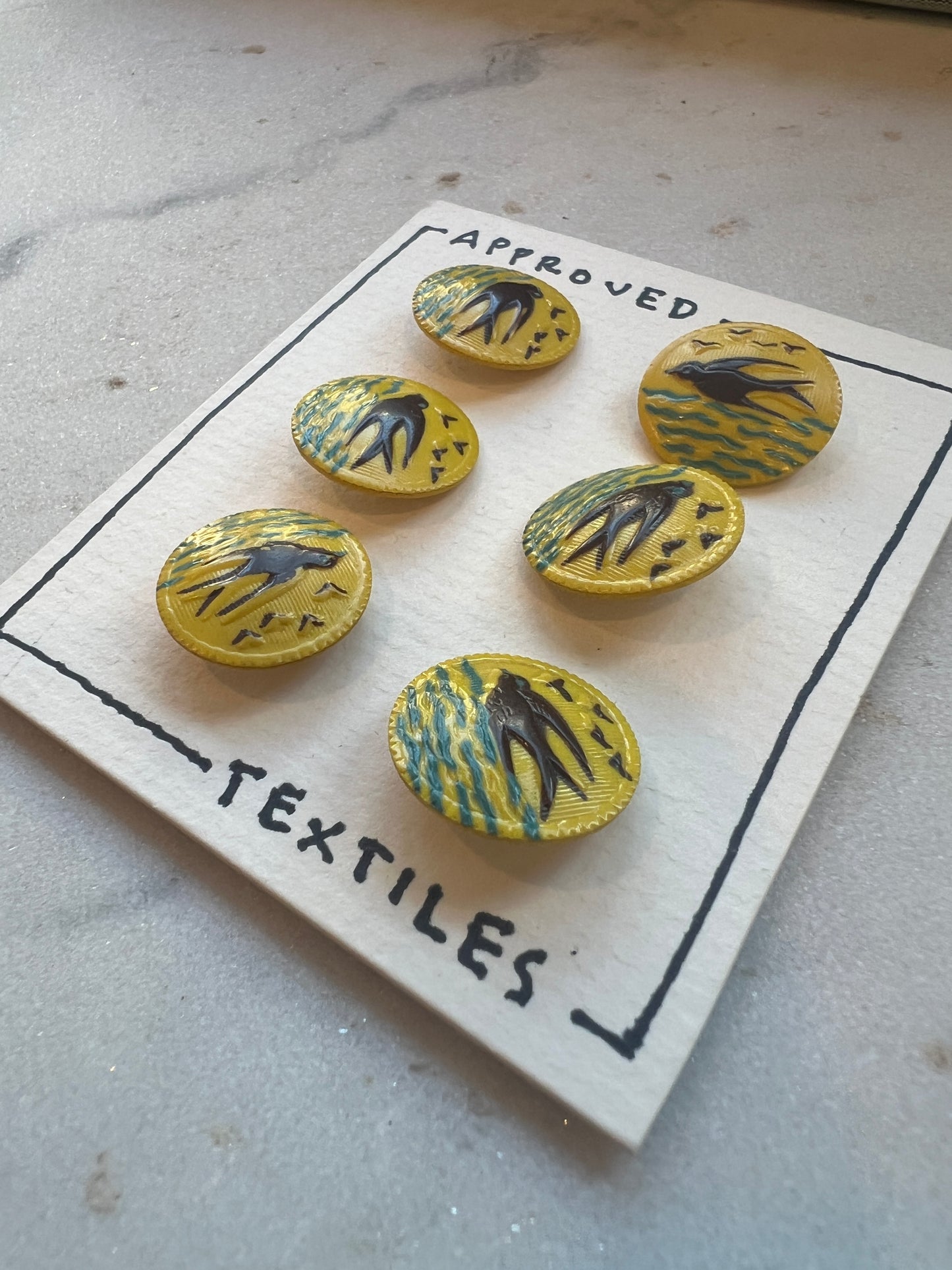 Vintage Storm-Petrel Buttons
