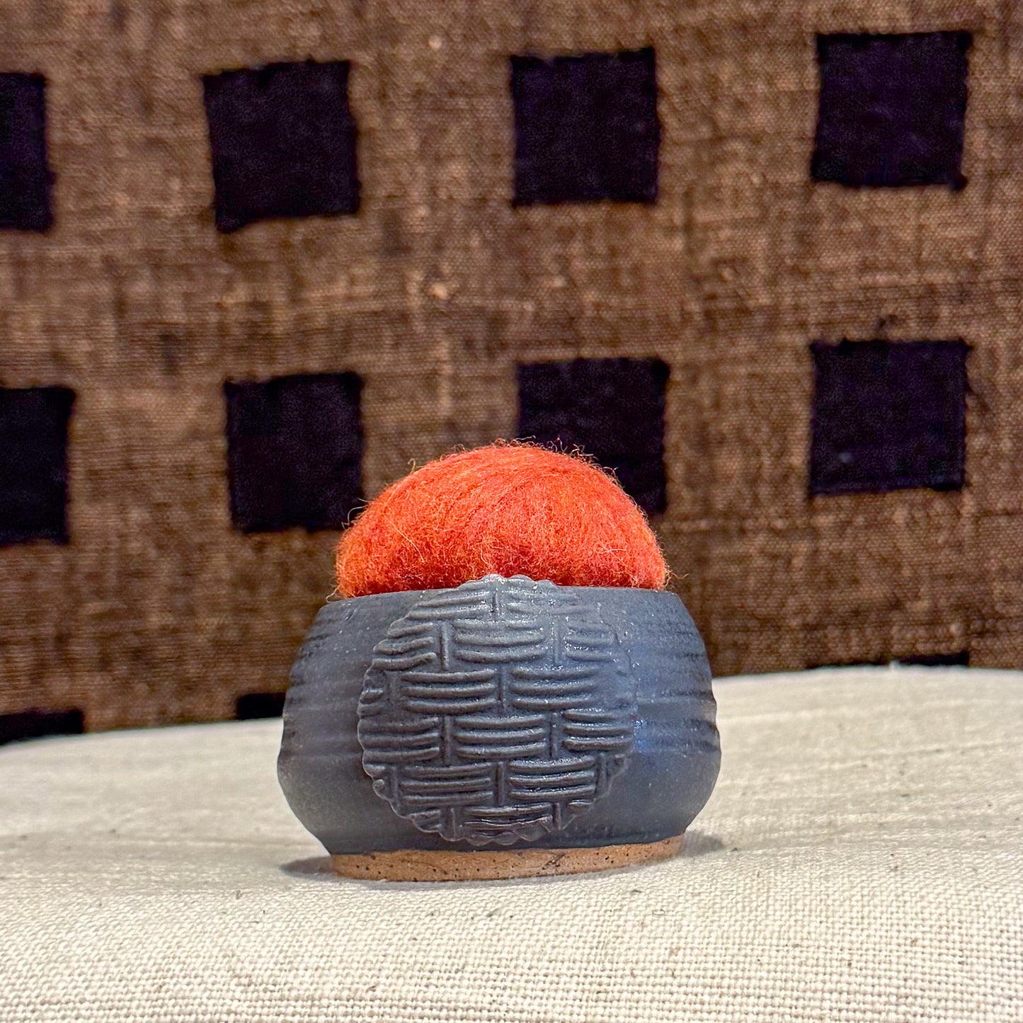 Handmade Ceramic Pin Cushion – One of a Kind