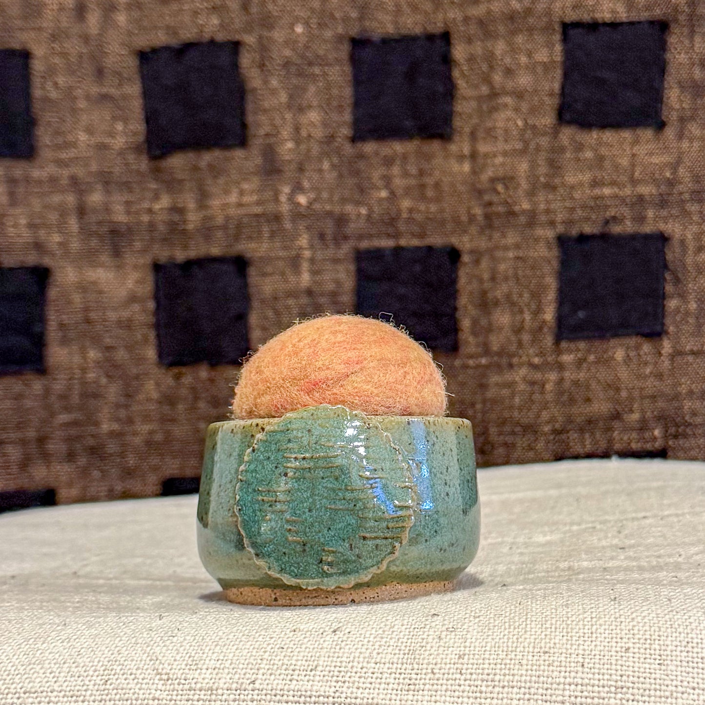 Handmade Ceramic Pin Cushion – One of a Kind