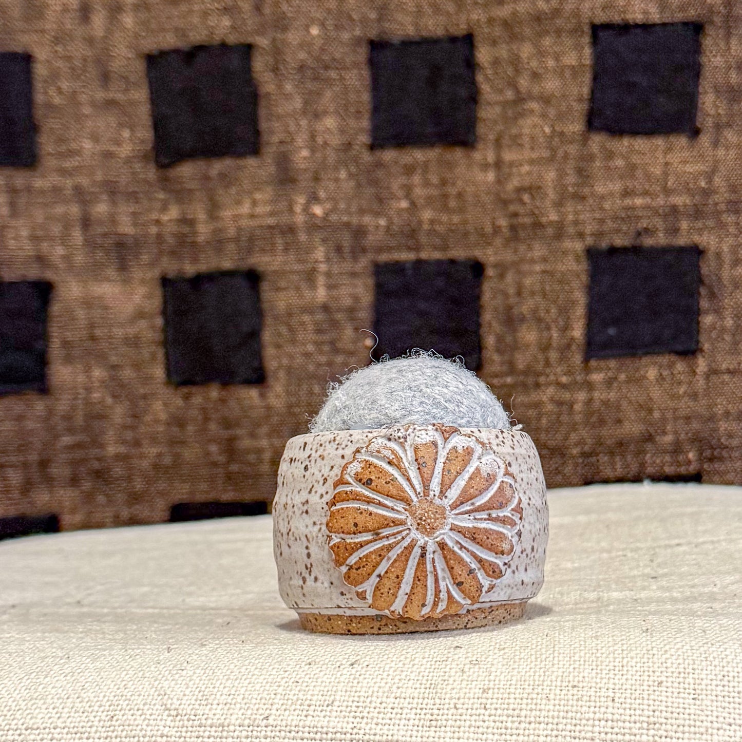 Handmade Ceramic Pin Cushion – One of a Kind