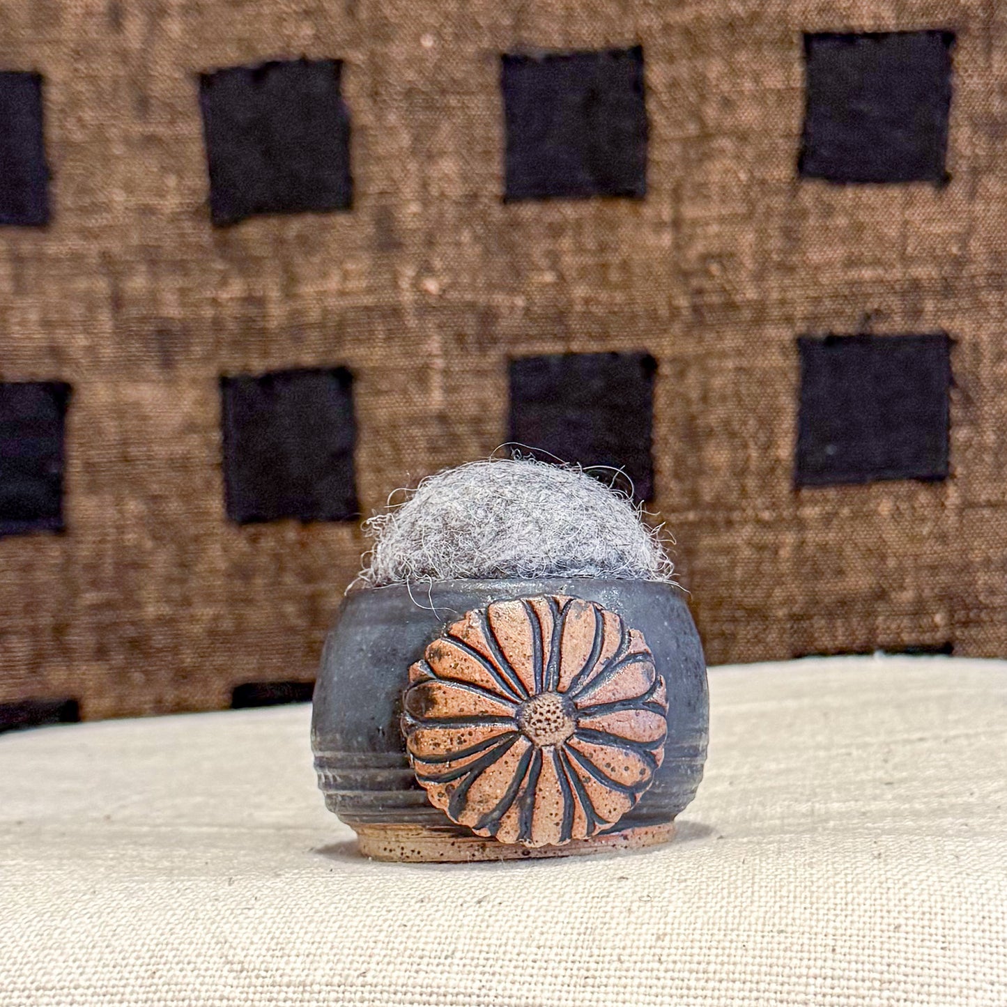Handmade Ceramic Pin Cushion – One of a Kind