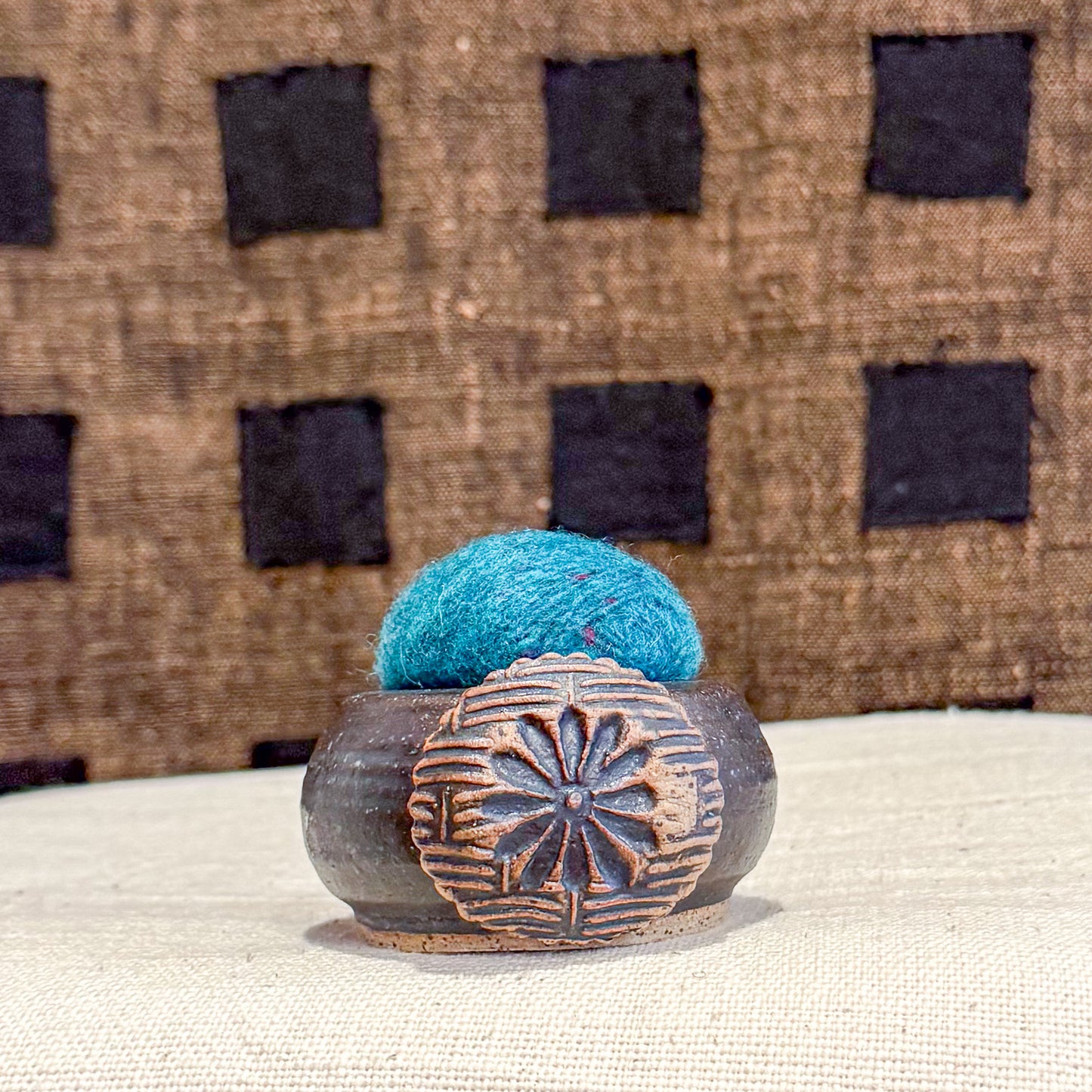Handmade Ceramic Pin Cushion – One of a Kind