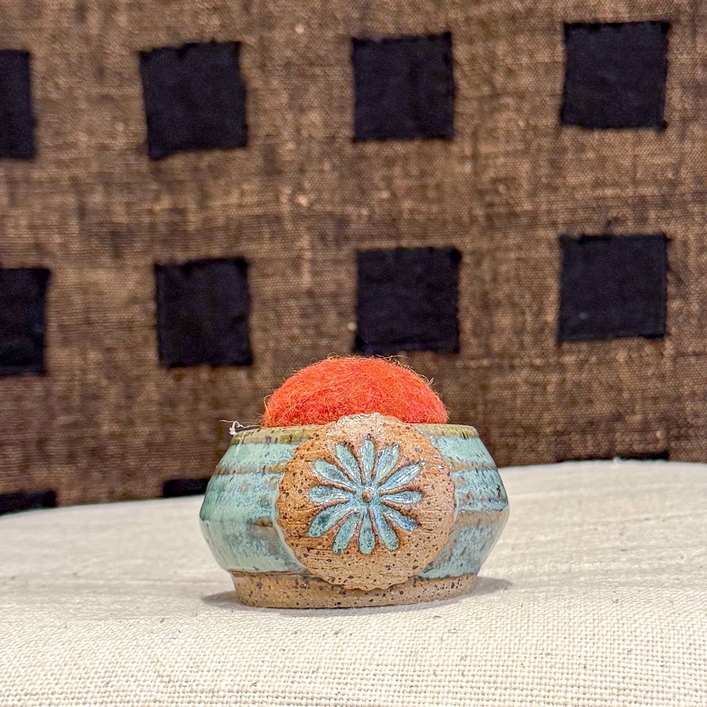 Handmade Ceramic Pin Cushion – One of a Kind