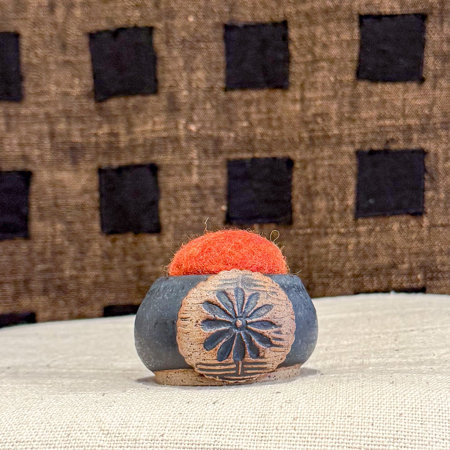 Handmade Ceramic Pin Cushion – One of a Kind