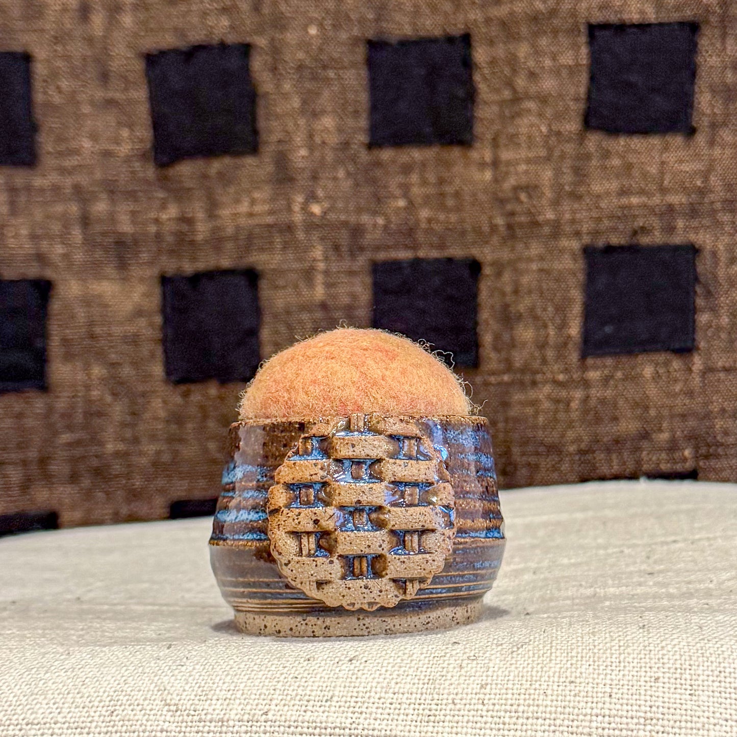 Handmade Ceramic Pin Cushion – One of a Kind