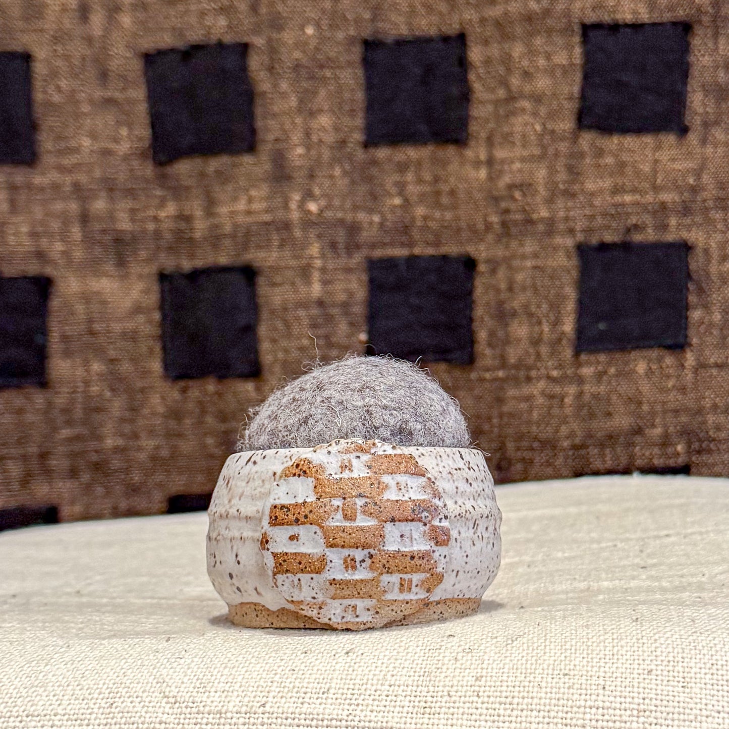 Handmade Ceramic Pin Cushion – One of a Kind