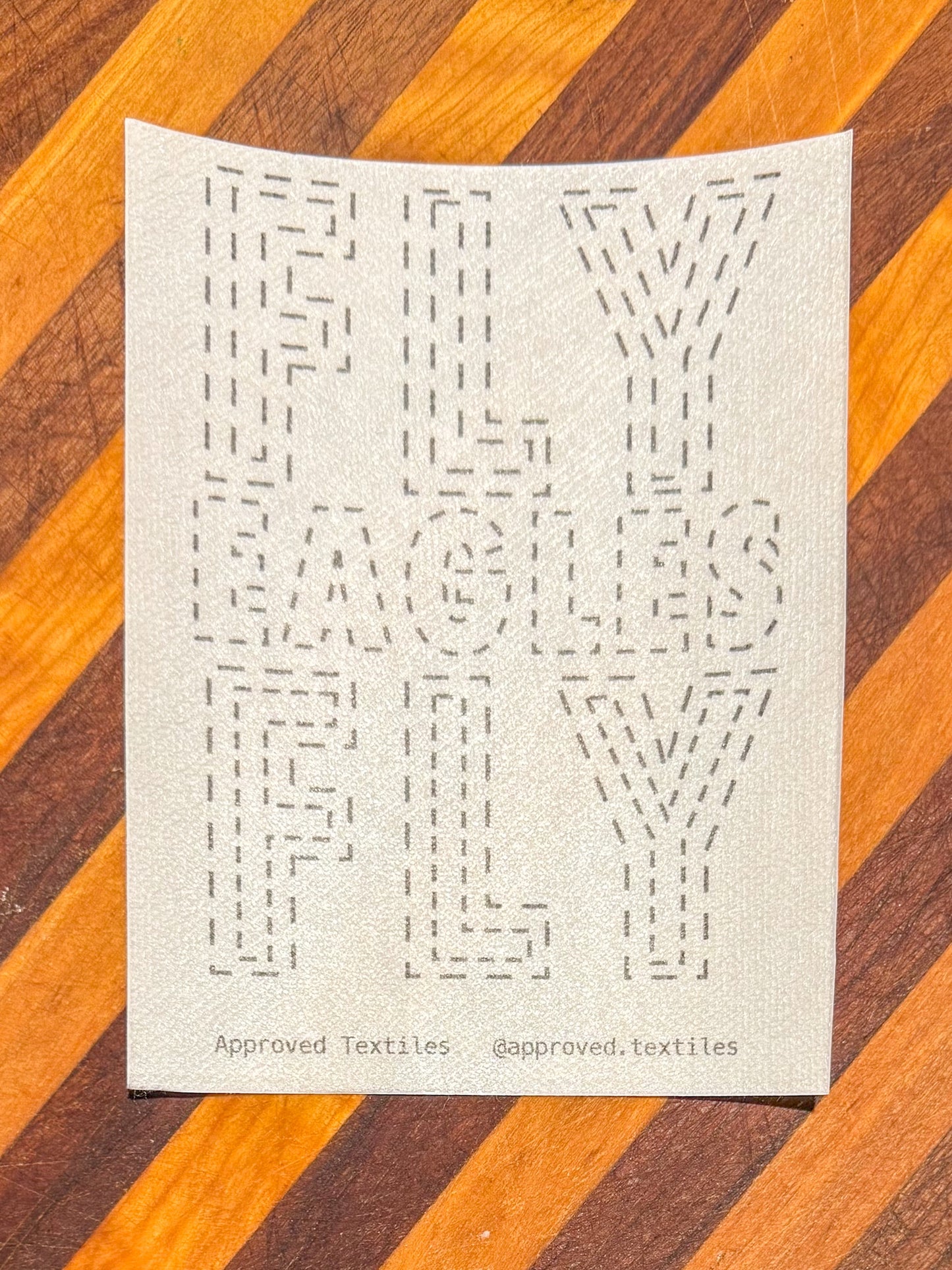 Stitching for Sunday: Philadelphia Football Visible Mending and Alterations