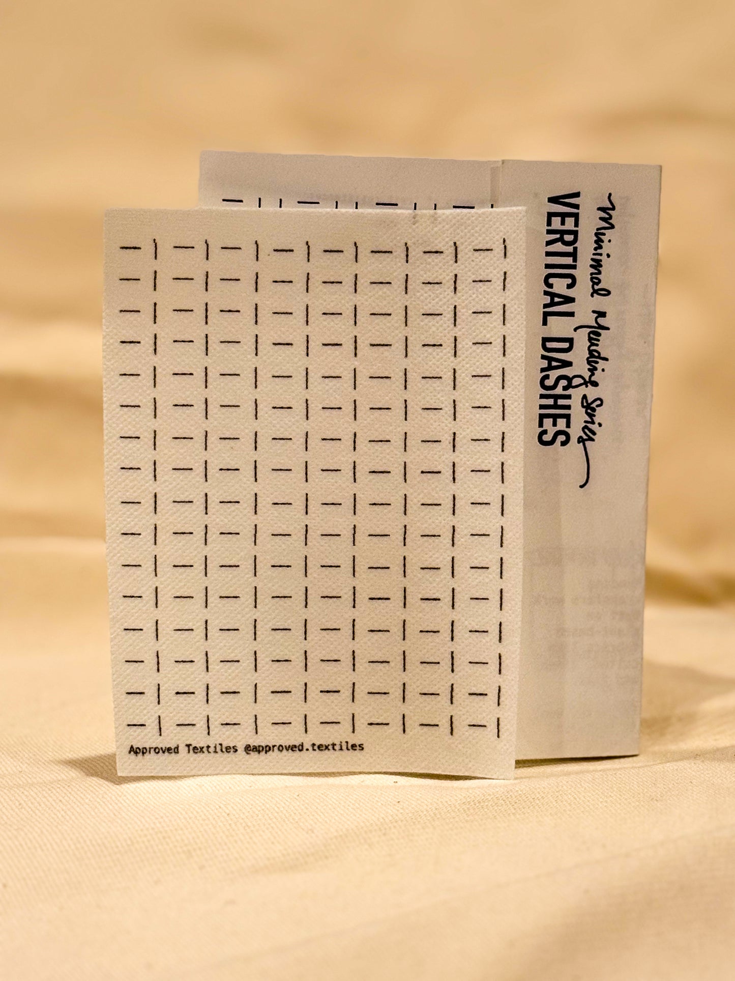 Vertical Dashes . Minimal Mending Series
