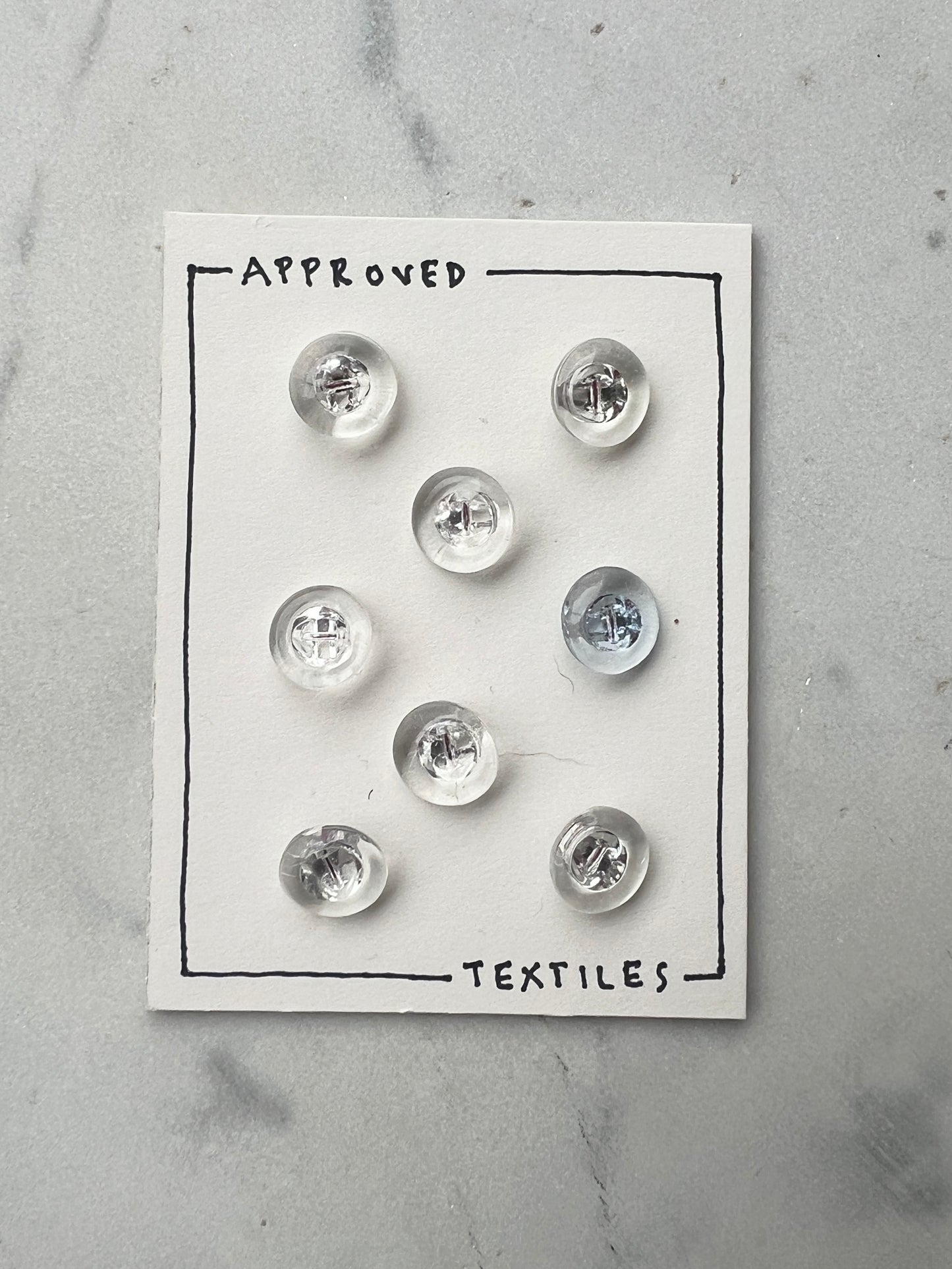 glass dome buttons