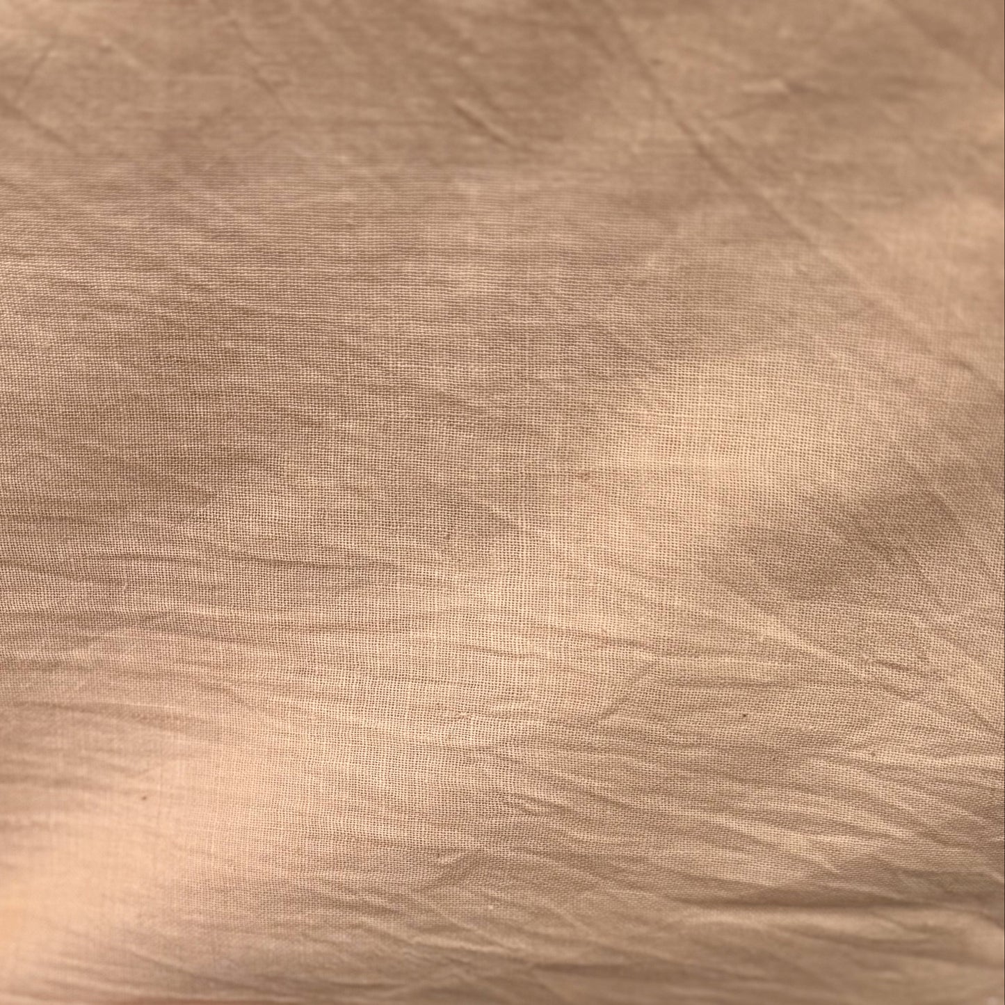 Apricot - Handloom woven, cotton fabric