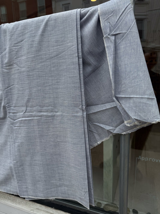 Misty Midnight - Handloom woven, cotton fabric