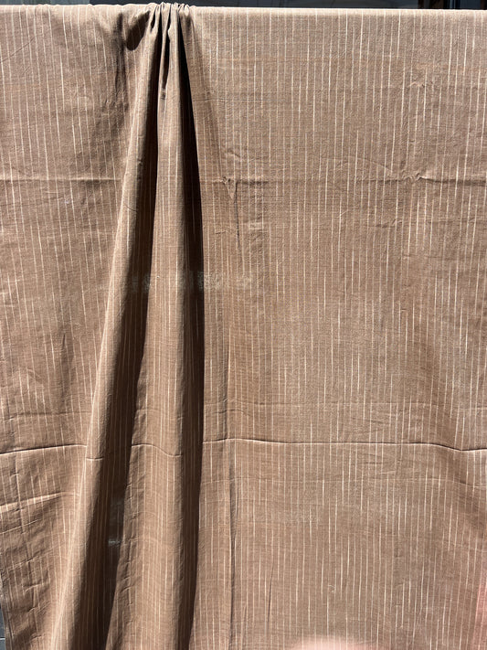 tie dye stripe taupe cotton