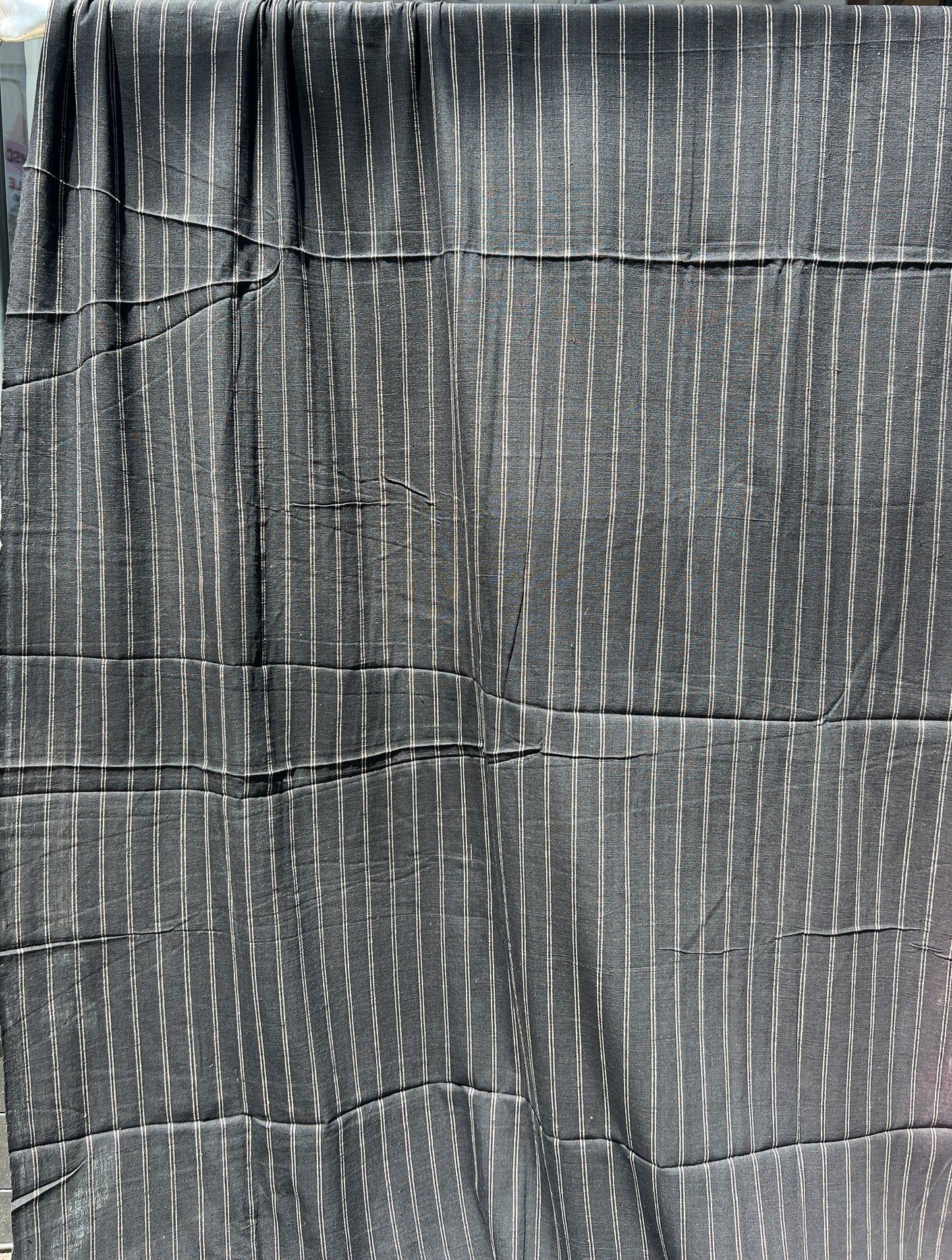 black cord stripe cotton