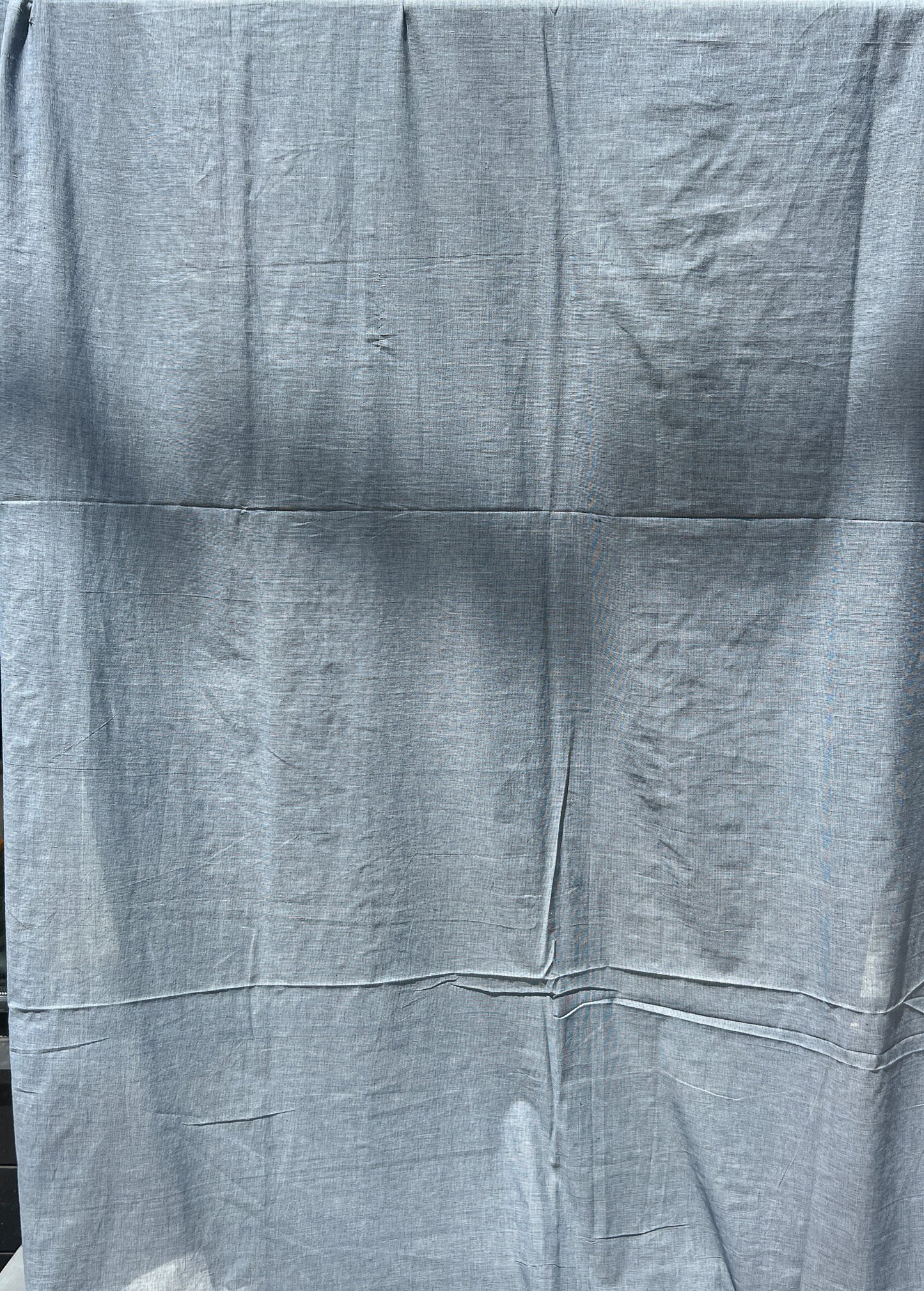 indigo and white microcheck cotton