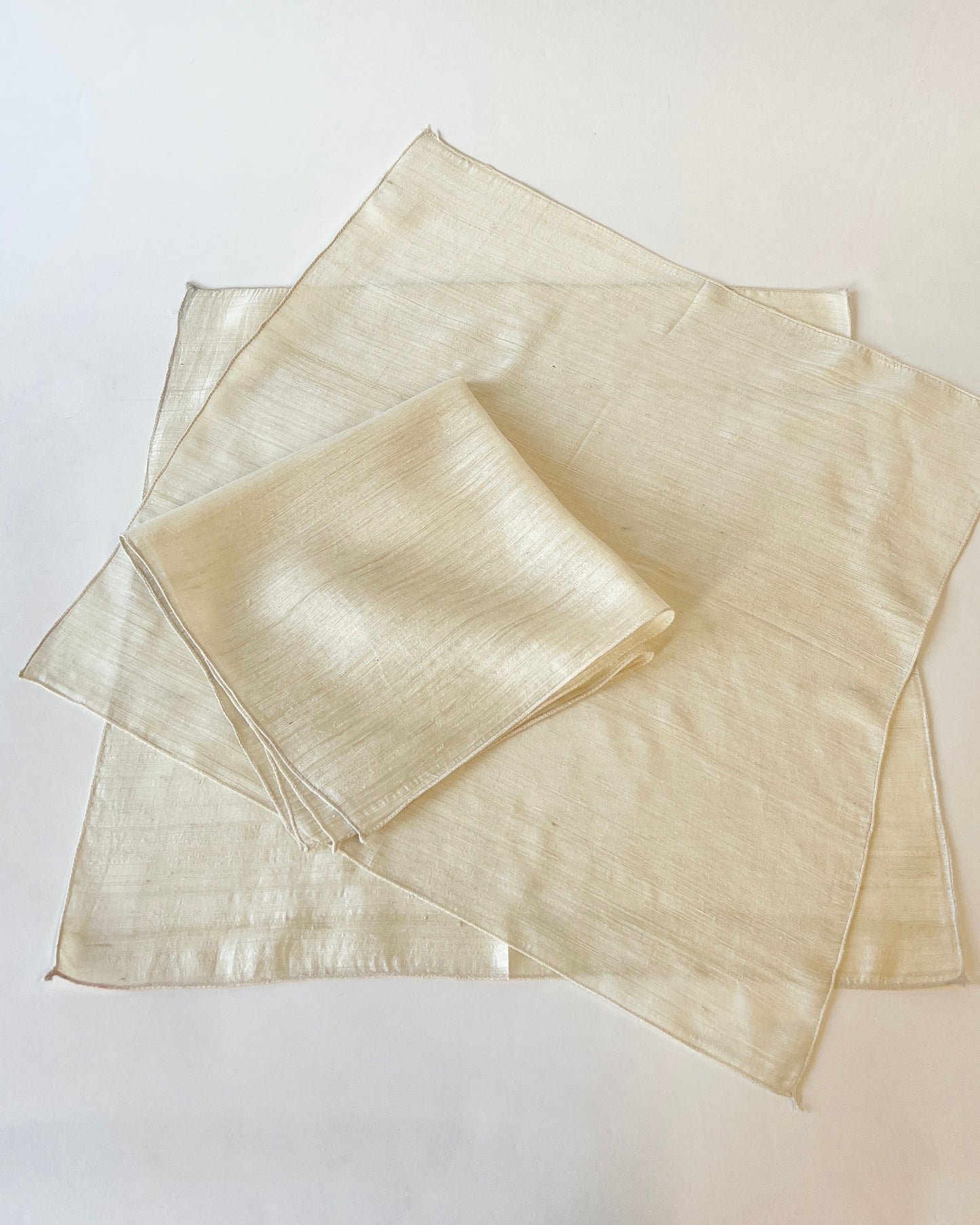 Undyed Matka Silk 22” x 22” ( 56 cm) Blank