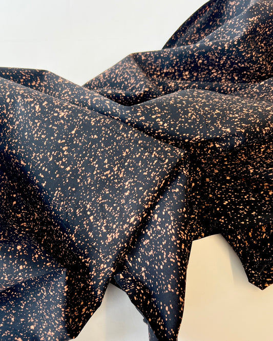 Black Slpatter Print Batiki