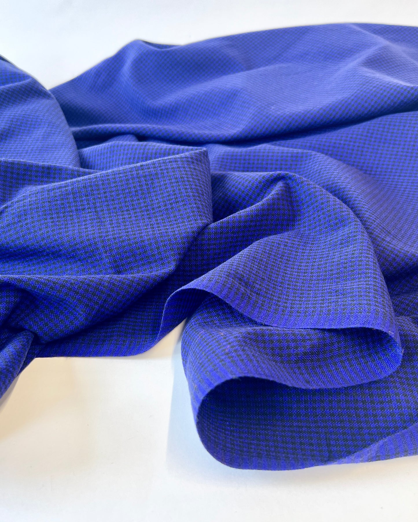 royal blue micro check Masaai Shuka