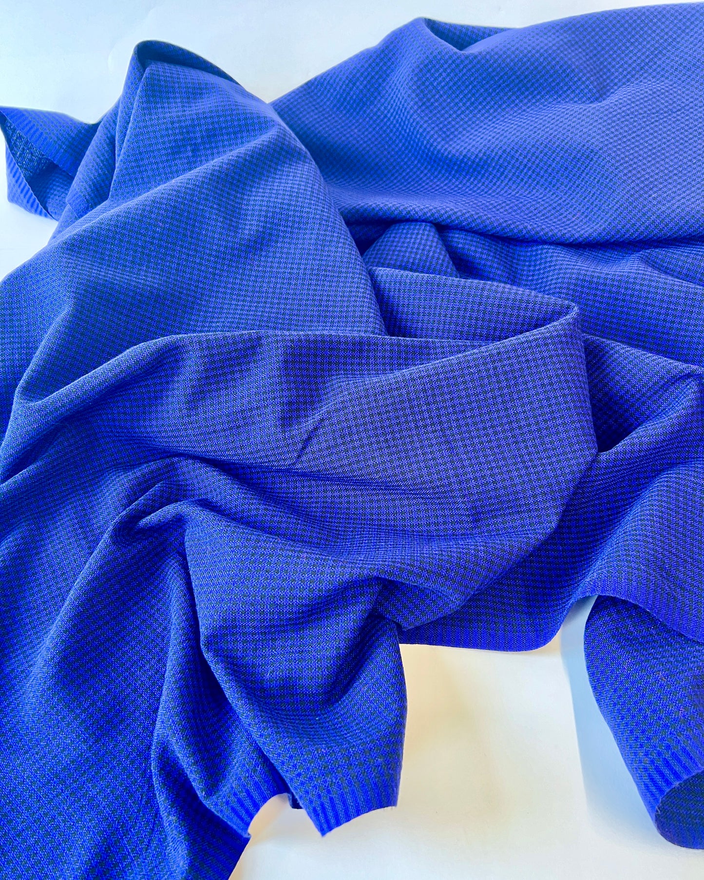 royal blue micro check Masaai Shuka