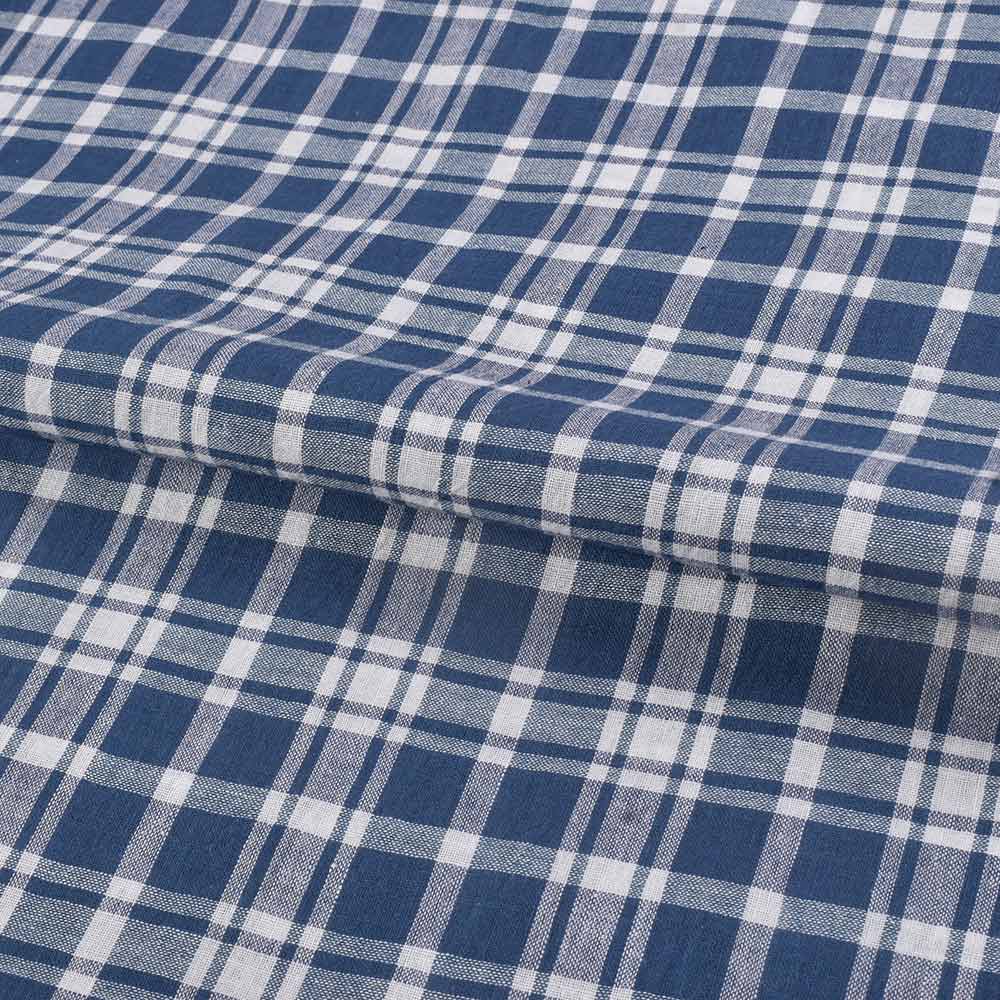 Evening Fog Check cotton