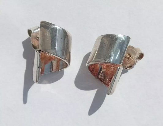 Silver Curl Earrings