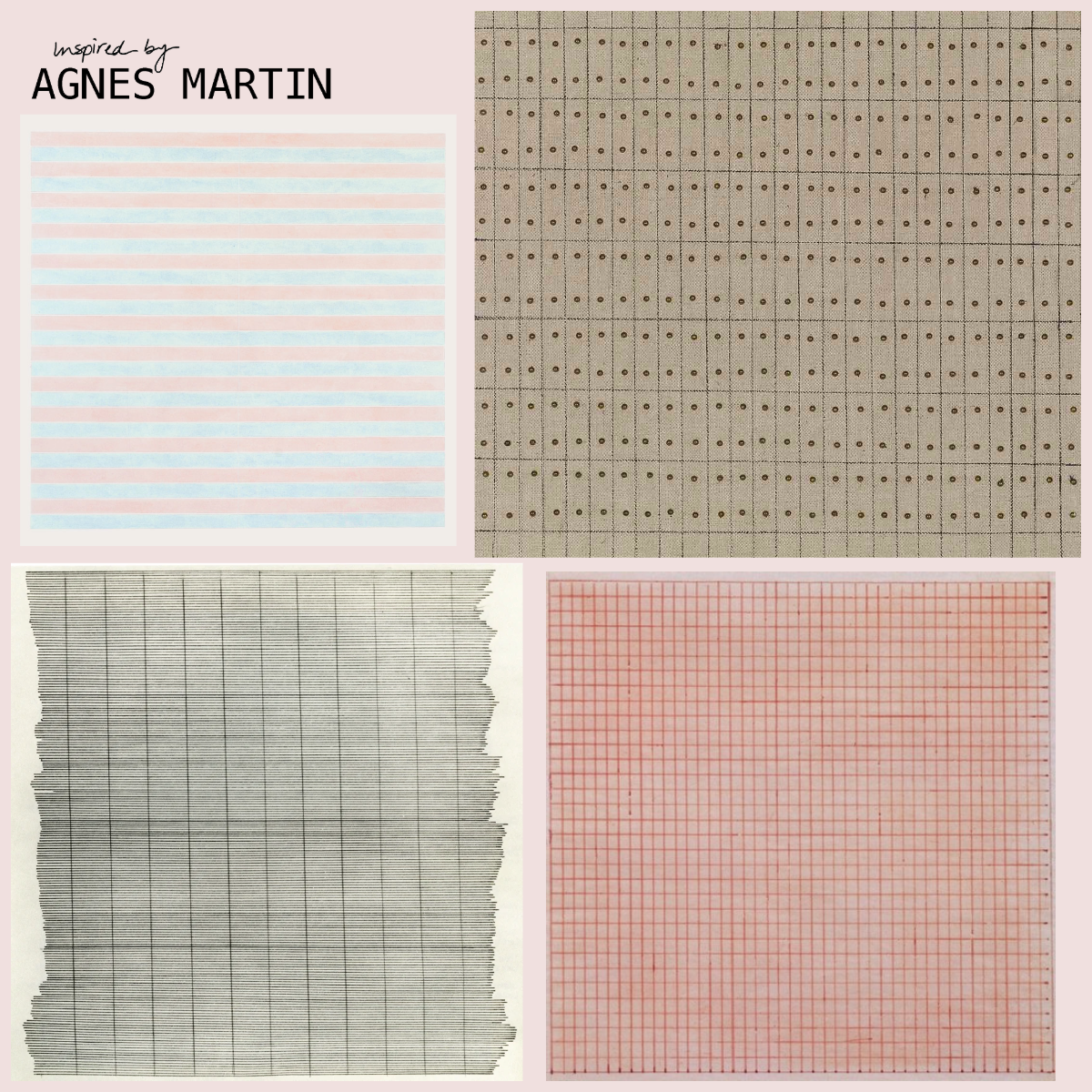 Agnes Martin: Visible Mending Transfers