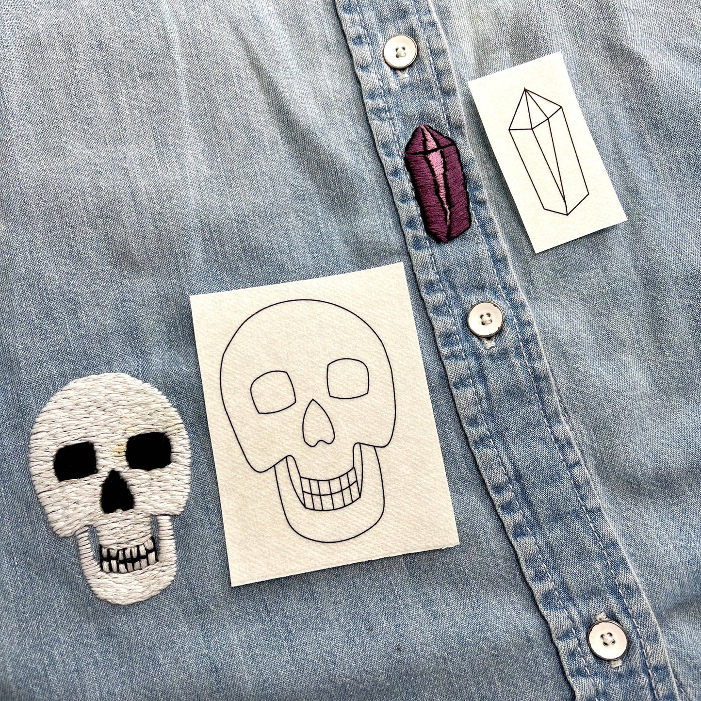 Witchy  Embroidery Patterns Set