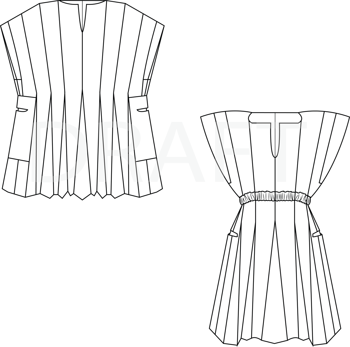 158 Ghanaian Smock Sewing Pattern