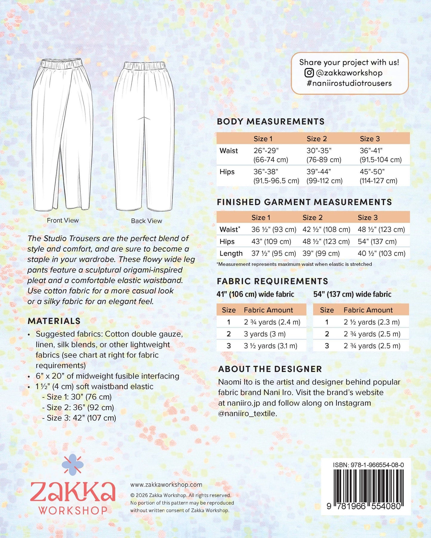 Nani Iro Studio Trousers
