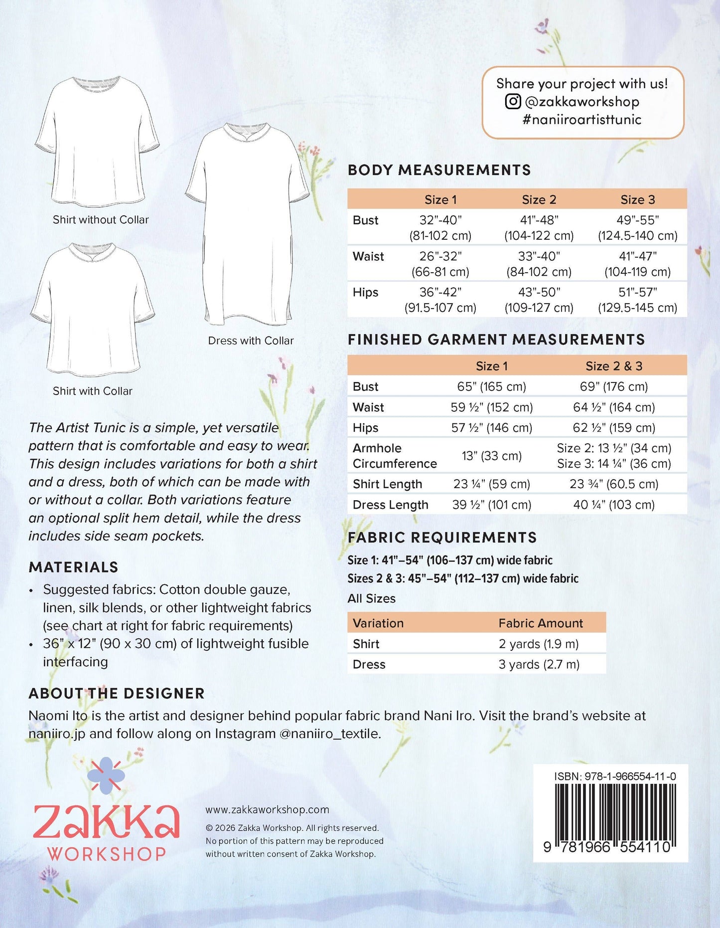 Nani Iro Artist Tunic