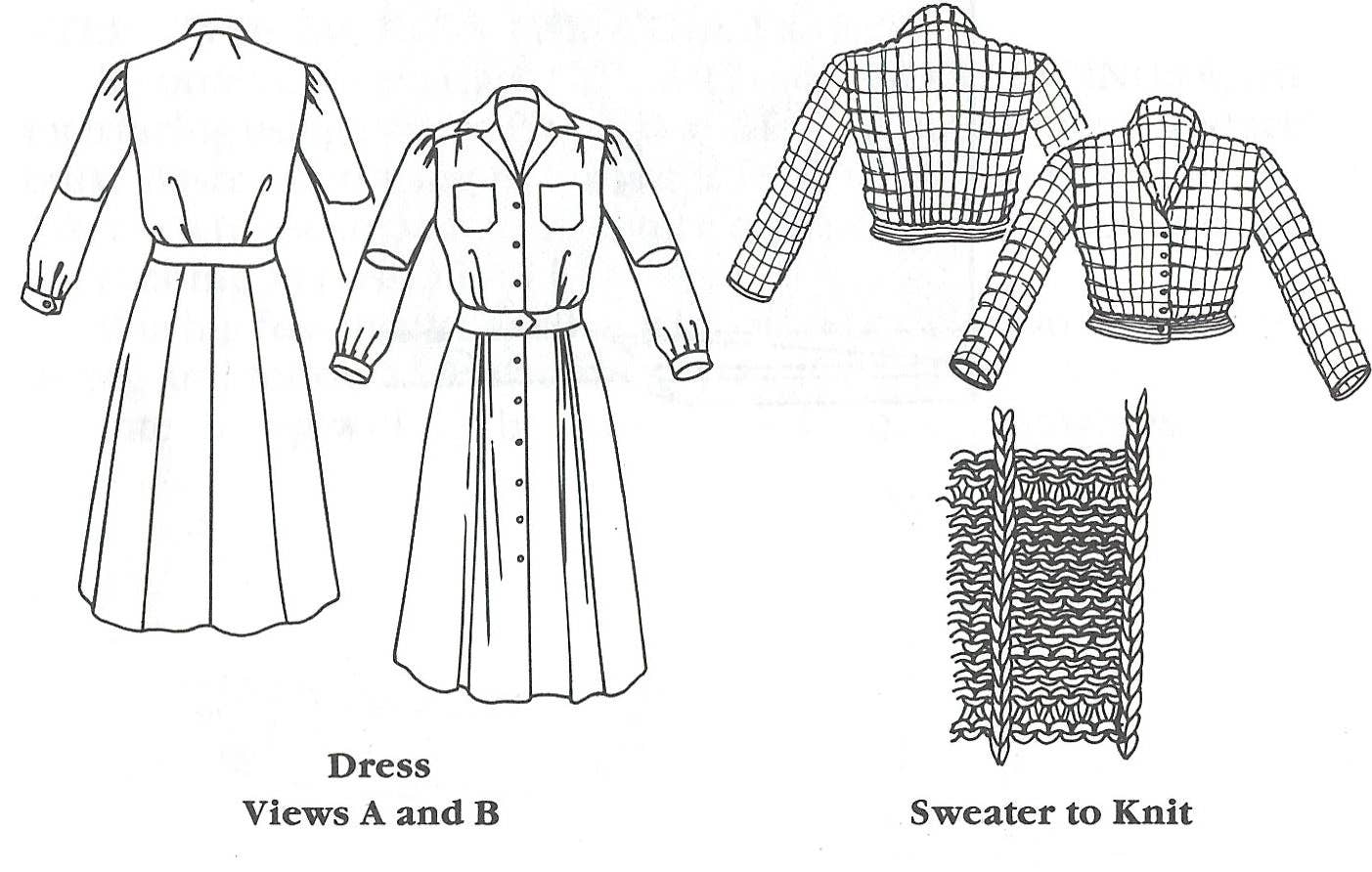 235 Sporty Forties' Dress  - Sewing Pattern
