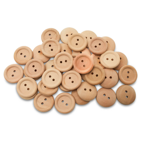 Wood Buttons 1/2 inch