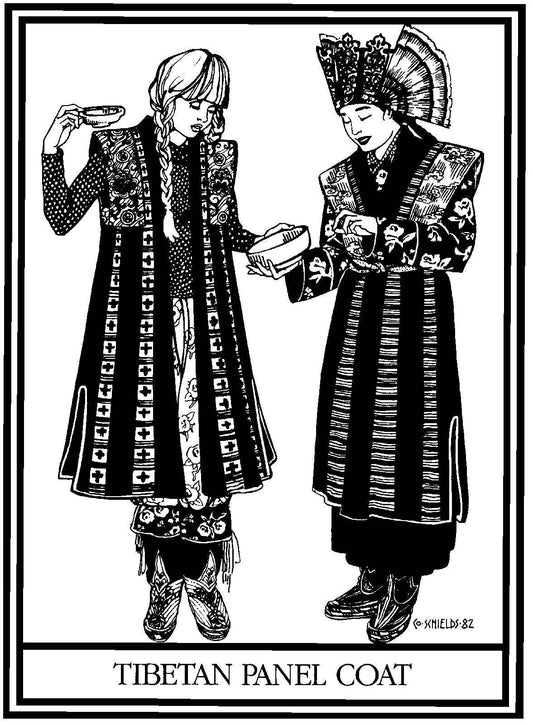 118 Tibetan Panel Coat Sewing Pattern