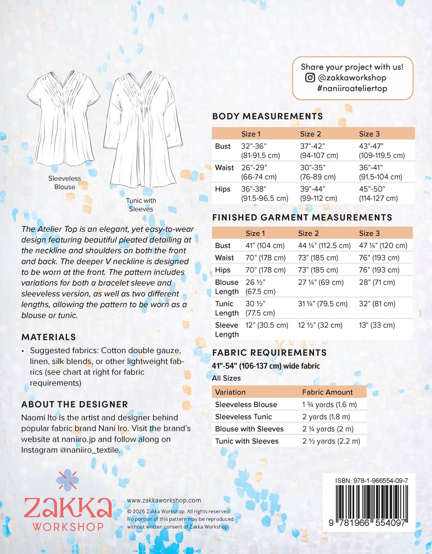 Nani Iro Atelier Top